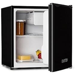 Klarstein Klarstein 50L1-SG - Mini-réfrigérateur, Mini-bar, Mini-congélateur, 40 L, Faible niveau sonore, Acier inoxydable, Classe énergétique A +, Température réglable, Noire