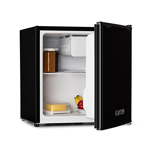 Klarstein Klarstein 50L1-SG - Mini-réfrigérateur, Mini-bar, Mini-congélateur, 40 L, Faible niveau sonore, Acier inoxydable, Classe énergétique A +, Température réglable, Noire