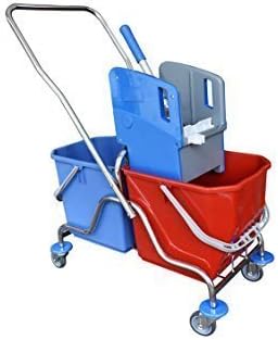 Nova Clean Tools ADD3226 Aura Double Bucket Cart, Chrome
