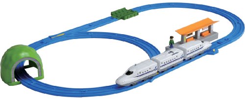 Plarail - Series N700A Shinkansen Basic Set (3-Car + Double Oval Track Set) (Model Train)
