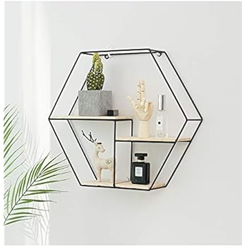 Wandregal aus Holz und Metall Praktisch Holzregal Schweberegale