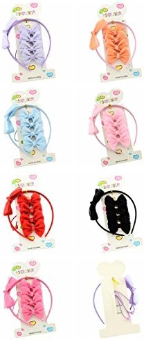 7 colors 9 cm Bow Style Polyester Children's Hair Accessories Hair band …