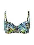 U-förmiger Rückenausschnitt Felina Bikini Top mit Bügel 5255299 Green Fig Black Jungle 38F