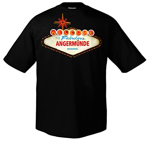 FUN Welcome to Angermünde Brandenburg Funshirt Deine Stadt Las Vegas S- 5XL FUN Welcome to Angermünde Brandenburg Funshirt Deine Stadt Las Vegas S- 5XL