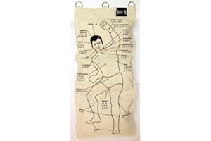 Nws Kung Fu Wall Canvas Strike Bag 3 Section STRIKING POINTS -TORSO DESIGN