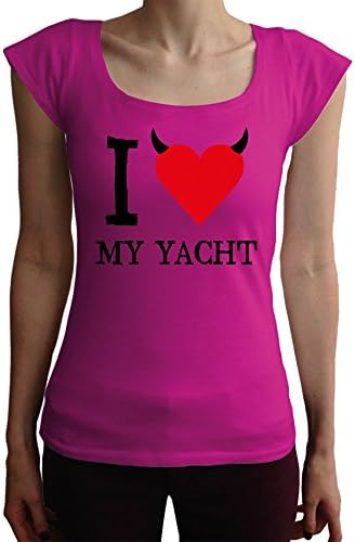 I do not love my yacht Ladies T-shirt, pink, S