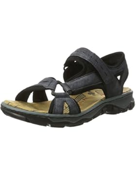 Rieker Damen 68879 Offene Sandalen mit Keilabsatz