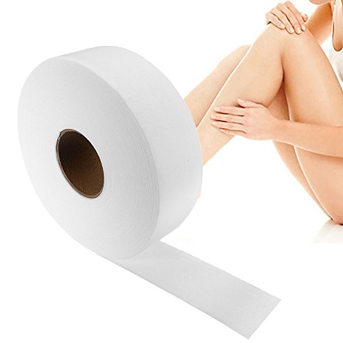 Bluelover 80 Yards 7Cm Jetables Non-Tissés Épilation À L'Épilation Rouleau De Papier Ciré
