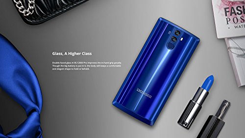 DOOGEE BL12000 PRO - 6.0 pollici (rapporto 18: 9) FHD + Smartphone Android 4G, carica rapida batteria 12000mAh, Octa Core da 2,5 GHz 6 GB + 128 GB, Quattro fotocamere - Nero