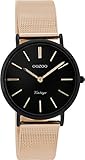 Oozoo Vintage Damenuhr Metallband 32 MM Black/Schwarz/Rose C8878