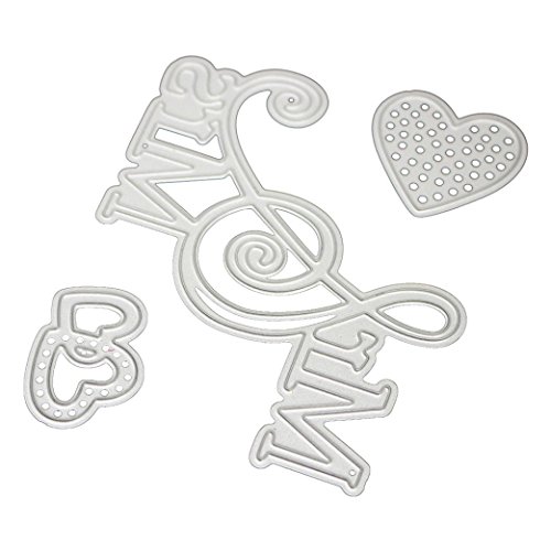 Igemy 1 PCS Metall Schneide Schablonen DIY Scrapbooking Album Papier Karte Handwerk (L)