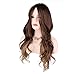 Produktbild XY-QXZB Pelucas Europa y los Estados Unidos gradiente marrón en los puntos de largo sección Big Roll grandes olas fibra química alambre alta temperatura peluca cabeza cubierta
