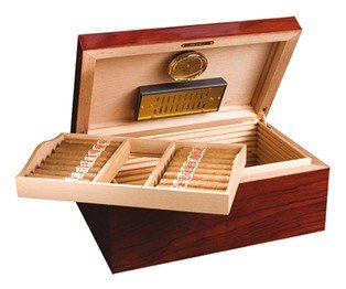 Adorini Humidor Santiago – Deluxe | Aufbewahren von Zigarren mit Befeuchter und Hygrometer - 2