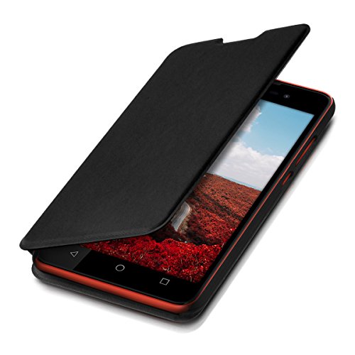 kwmobile Funda para Wiko Lenny 2 - Carcasa para m vil de Cuero sint tico - Case Plegable en Negro reviews kwmobile Funda para Wiko Lenny 2 - Carcasa para m vil de Cuero sint tico - Case Plegable en Negro
