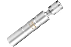 Leliafleury Spark Plug Socket Thin Wall Magnetic Spark Plug 12 Point Universal Joint Swivel Spark Plug Removal Tool Spark Plug Socket Wrench for Car Repair (16mm)