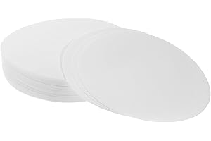 Hemobllo Pack of 100 9 cm Diameter Quality Filter Paper for Laboratory Applications, Medium Flow Speed, White