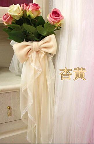 LongGu Decorative Fashion Fabric Lace Bow Curtain. A