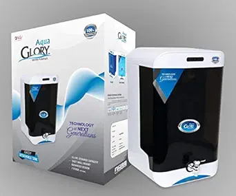 Water Quality Aqua Glory Water Purifier Alkaline B12 With RO+UV+UF+ MTDS Controller, 12 ltr (Black)