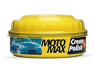 Pidilite Motomax Bike & Car Cream Polish (230 gm) with Carnuba Wax and Micro Polishing Agents | Protects and Shines Cars, Bike, Motorcycle | Water Repellent Polish for all Auto Care needs | Removes Minor scratches