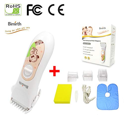 kengbi Tondeuses À Cheveux De Bébé De, Coupe-cheveux Électrique Silencieux Rechargeable De Tondeuses Imperméables Avec Le Kit Sans Fil De Coupe De Cheveux De Peignes De Guide Pour Des comfortable