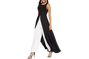 shownicer Jumpsuit Damen Sommer 3/4-Arm Overall Lang Weites Bein Elegant Overall Frauen Spitze Ärmel Hosenanzug Playsuit Romper Spielanzug