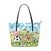 Produktbild xcvgcxcbaoabo Mode Handtaschen Einkaufstasche Top Griff Umhängetaschen Pig Dog Milk Cow Farm Women's PU Leather Tote Shoulder Bags Handbags Casual Bag