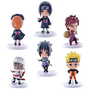 Maxxlite Naruto Anime Action Figures Set PVC Cake Decorating Items Gifts for Girls Boys