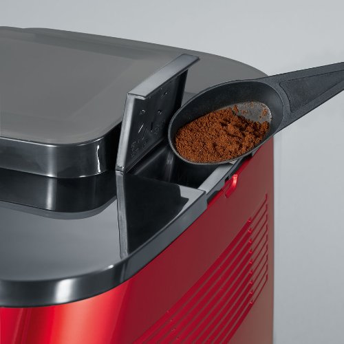 Severin KV 8062 Kaffeevollautomat „Piccola premium“ (Inklusive Thermo-Milchbehälter, Cappuccinatore) rot metallic / schwarz - 5