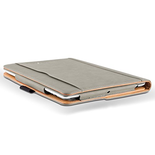 iPad 4 Hülle – JAMMYLIZARD Ledertasche Smart Cover mit Standfunktion (mit Retina) für iPad 4. 3 & 2, OLIVGRAU & HONIG, [MIT STIFT-HALTER] - 7