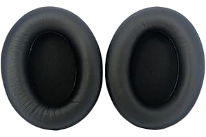TECINITY Cuscinetti auricolari per Sony WH-1000XM3 cuffie, Cuscinetti Cuffie per Sony WH1000XM3, Morbida Pelle Proteica (Nero)