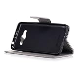 BONROY® Samsung Galaxy J2 Prime Hülle ,Lustige nette Teddybär Folio Schutzhülle Tasche PU Leder Mit Wallet Kartenfach Magnetverschluss Standfunktion Handytasche Slim-Schutzhülle Mit Karten-/Geldscheinfach Handy Etui Flip Tasche Für Samsung Galaxy J2 Prime - 