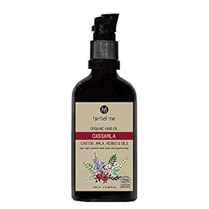 HM HERBAL ME Cassamla Hair Oil - Hairfall Control - Castor, Amla, Herbs and Oils - 100 ml(pack of 2)