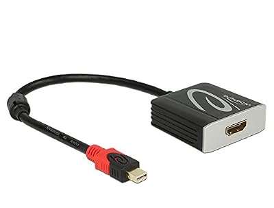 DeLock Câble adaptateur mini DisplayPort 1,2 mâle vers fiche femelle HDMI 2.0 Noir 4 K 60 Hz actif