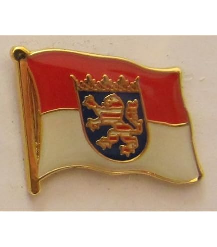 Niedersachsen Flaggen-Pin – Metall-Anstecker Mit Pferd, Ca. 17x12 Mm, Mit Clip-Verschluss