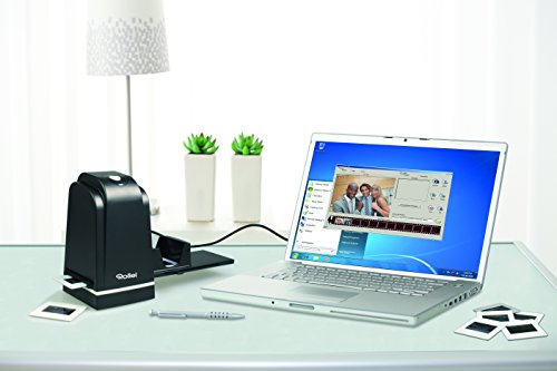 Rollei DF-S 500 SE – Dia Film Scanner für Dias und Negative mit 5 MP und 1.800 dpi Scan-Qualität, USB 2.0 Anschluss, inkl. umfangreichem Zubehör – Schwarz - 3