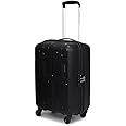 American Tourister Ivy 2.0, 55 CM Small Hard Polypropylene Spinner Wheel Cabin Suitcase/Trolley Bag for Travel with Mounted TSA Lock & Smooth Sliding Wheels for Women & Men - Black