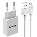 Produktbild iVoler Mini USB Ladegerät 5W / 1A 1 Port mit Lightning Kabel Ladekabel (1m) für iPhone X, 8, 8 Plus, iPhone 7, 7 Plus, 6s Plus, 6s, 6 Plus, 6, SE, 5s, 5c, 5, iPad mini/mini 2 /mini 3/mini 4,iPad 4/5,iPad Air/Air 2,iPod Nano / Touch, Ultra Slim USB Wand-Ladegerät Reise Adapter Ladeadapter Charger Ladestecker Netzteil für Apple iPhone, iPad,iPod,Samsung Galaxy, Nexus, HTC, Motorola, LG und Android Geräte (1000mA, 100-240V) - Weiß