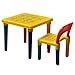 Tinxs Children Kids Alphabet Learn & Play Table & Chair Set Children Furniture Educational Gift