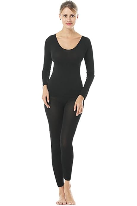 Set Intimo Termico Donna Leeboom - Maglia E Pantaloni Traspiranti, Elastici E A Asciugatura Rapida Per Sport Invernali E Quotidiano - Foto 2