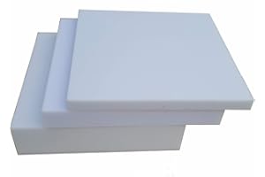 All4All Mousse de Rembourrage - Mousse Haute densité pour canapés et sièges - 40x40x7-40cm x 40cm D 25/44Hauteur de 2 cm a 12 cm