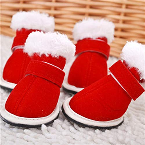 Preisvergleich Produktbild Fantasyworld Haustier-Hundewasserdichte Schuhe Winterschuhe Rainshoes Warm Booties Haustier Schuhe