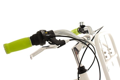 KS Cycling Damen Fahrrad Beachcruiser Cargo Bellefleur, weiß-grün, 26, 753B - 5
