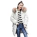 Produktbild JUSTSELL Langarmshirts Mäntel für Damen Winter, Frauen Einfarbig Outwear Gestreift Mantel Button-down Coat Mit Plüsch HoodieJacke Outwear Tunika Mantel Superwarm Mäntel Stilvoll Tops