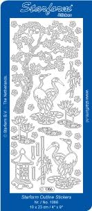 Starform Japanese Images Peel Off Sticker 1086 in White