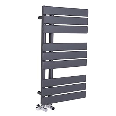 WarmeHaus Sèche-serviettes radiateur plat design eau chaude 446 Watts 824 x 500 Gris - Salle de bains