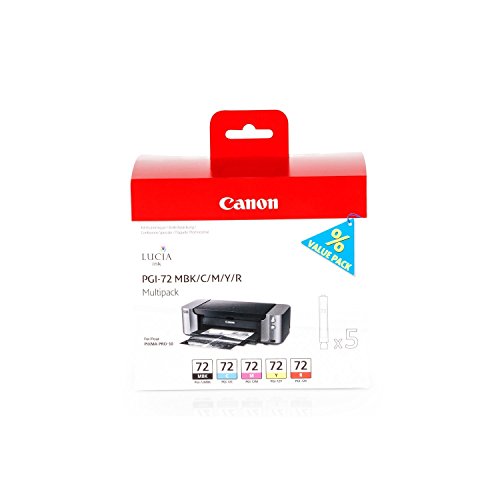 Canon original – Canon Pixma Pro 10 S (PGI-72 / 6402 B 009) – Tintenpatrone MultiPack mattblack cyan magenta yellow red - 2