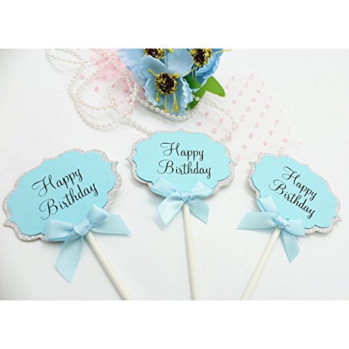 MagiDeal Papier Cupcake Picks Zahnstocher Partei Kuchen Cocktail Dekor, 10 Stück/Set - 4