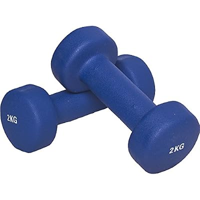 Gorilla Sports 4 KG (2x2,0) Haltère fitness en vinyle