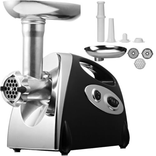 NEUE 2000W ELEKTRISCHEN FLEISCHWOLF & SAUSAGE GRIND FILLER FLEISCHWOLF, SCHWARZ