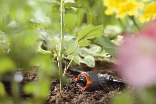 Gardena 8317-20 Micro-Drip-System Regulierbarer Reihentropfer, druckausgleichend, Inhalt: 5 Stück + 1 Verschlusskappe - 2